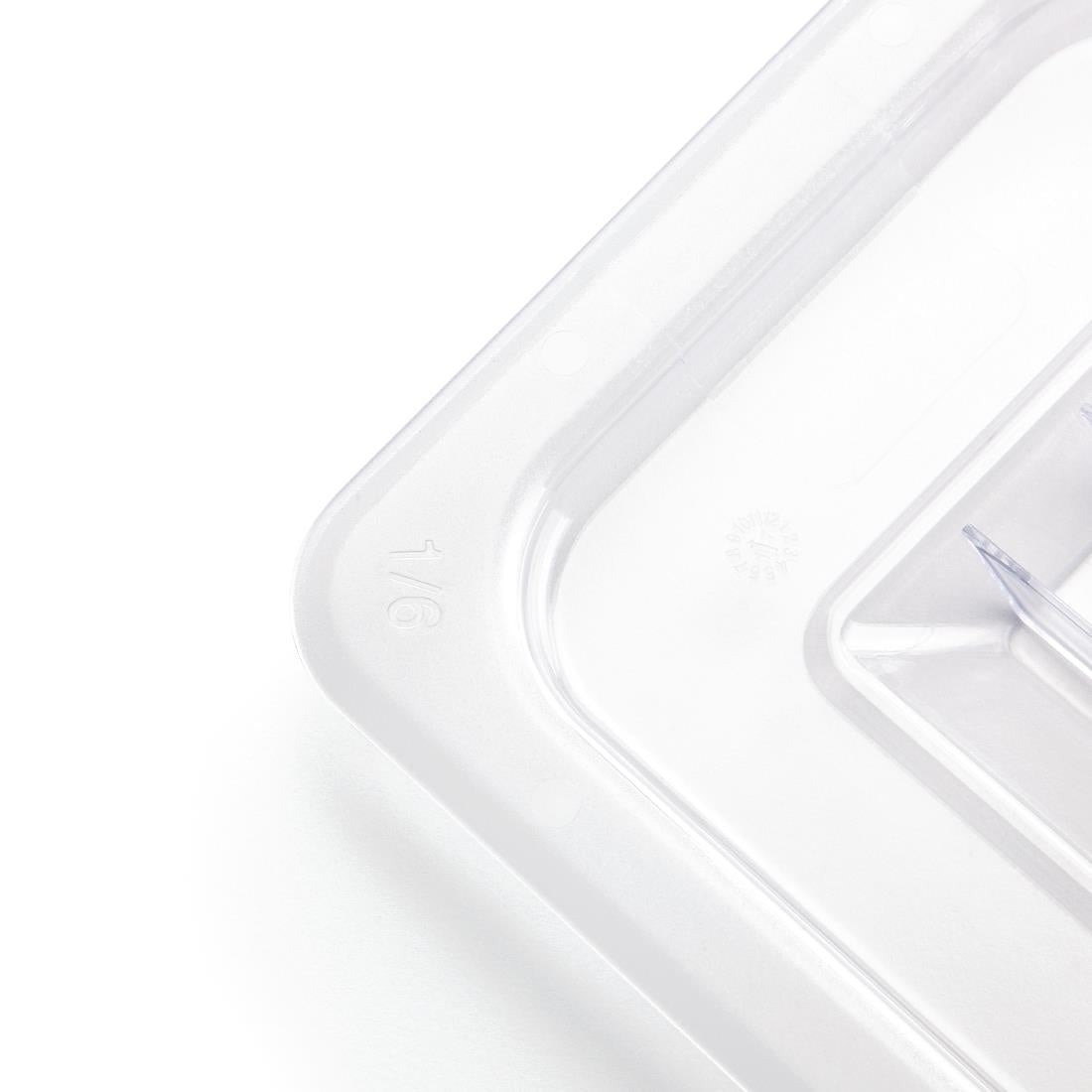 Vogue Clear Polycarbonate 1/6 Gastronorm Lid - U248