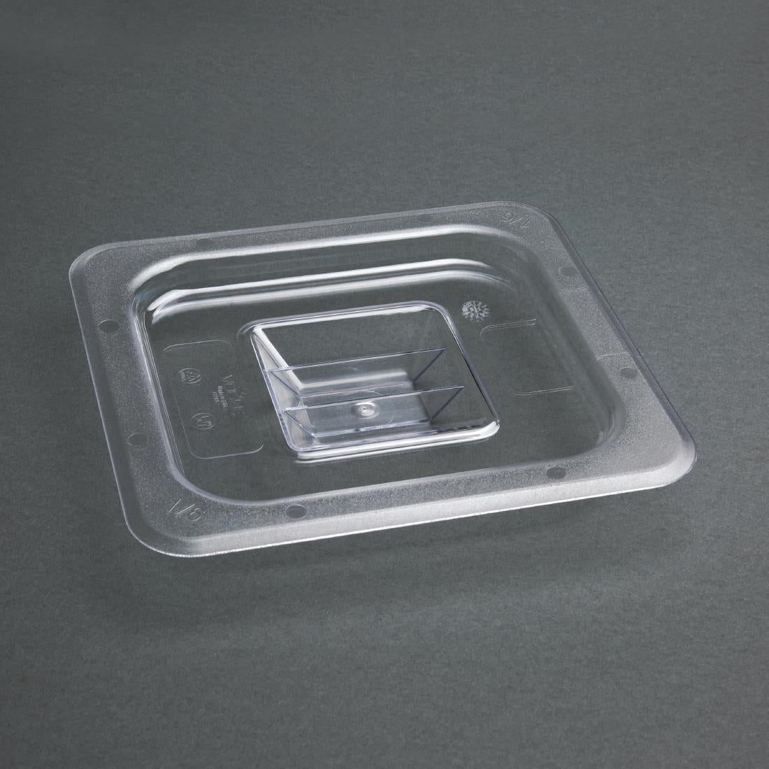 Vogue Clear Polycarbonate 1/6 Gastronorm Lid - U248