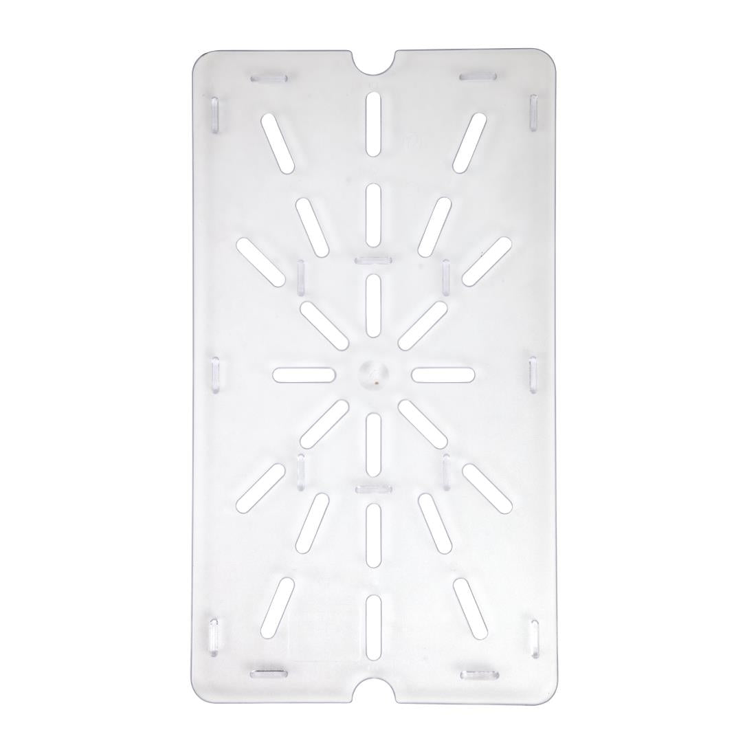 Vogue Clear Polycarbonate 1/1 Gastronorm Drainer Plate - U485