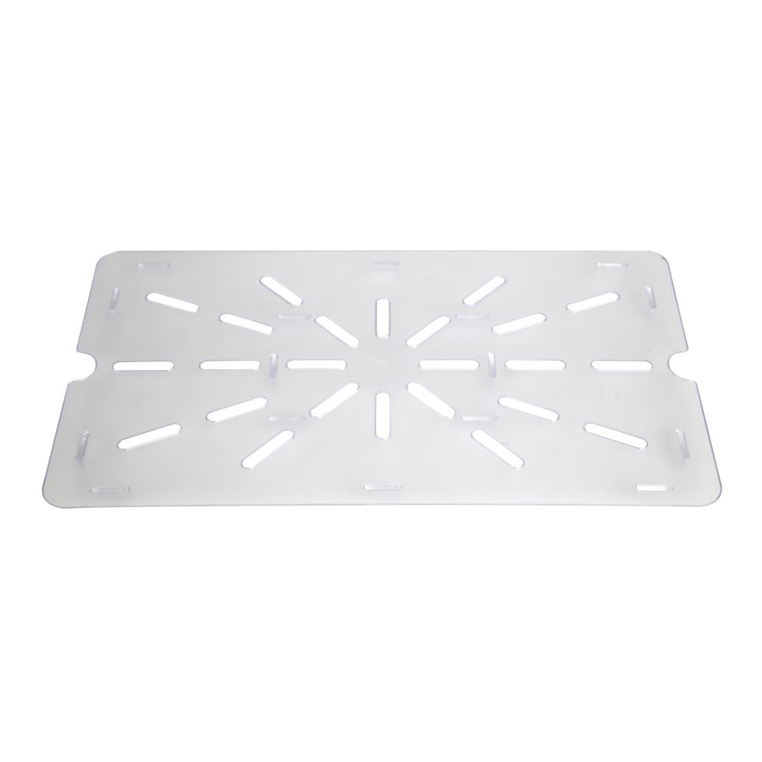 Vogue Clear Polycarbonate 1/1 Gastronorm Drainer Plate - U485
