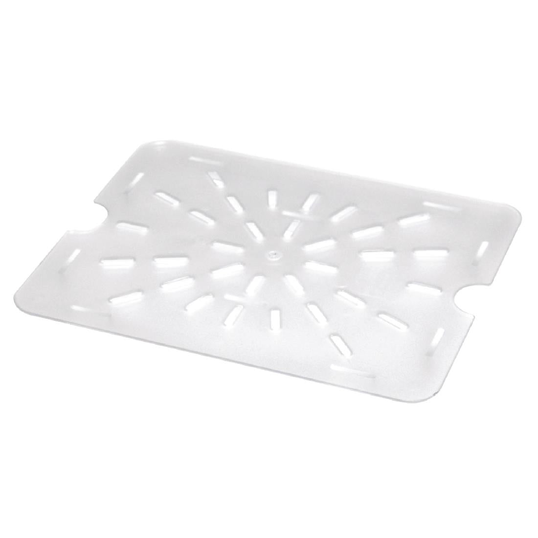 Vogue Clear Polycarbonate 1/2 Gastronorm Drainer Plate - U486