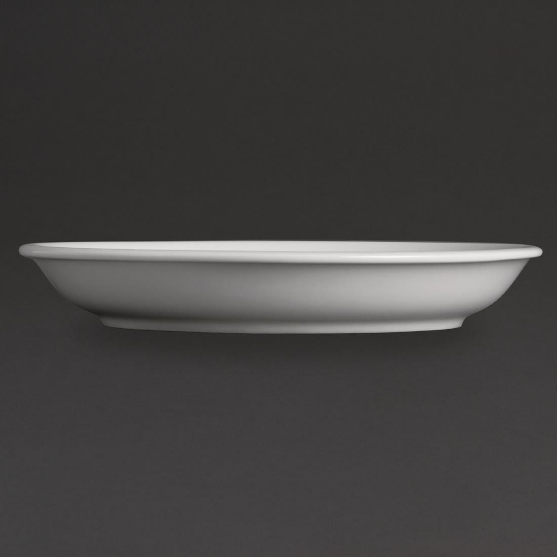 Olympia Whiteware Cappuccino Saucers 180mm Box 12 - U828