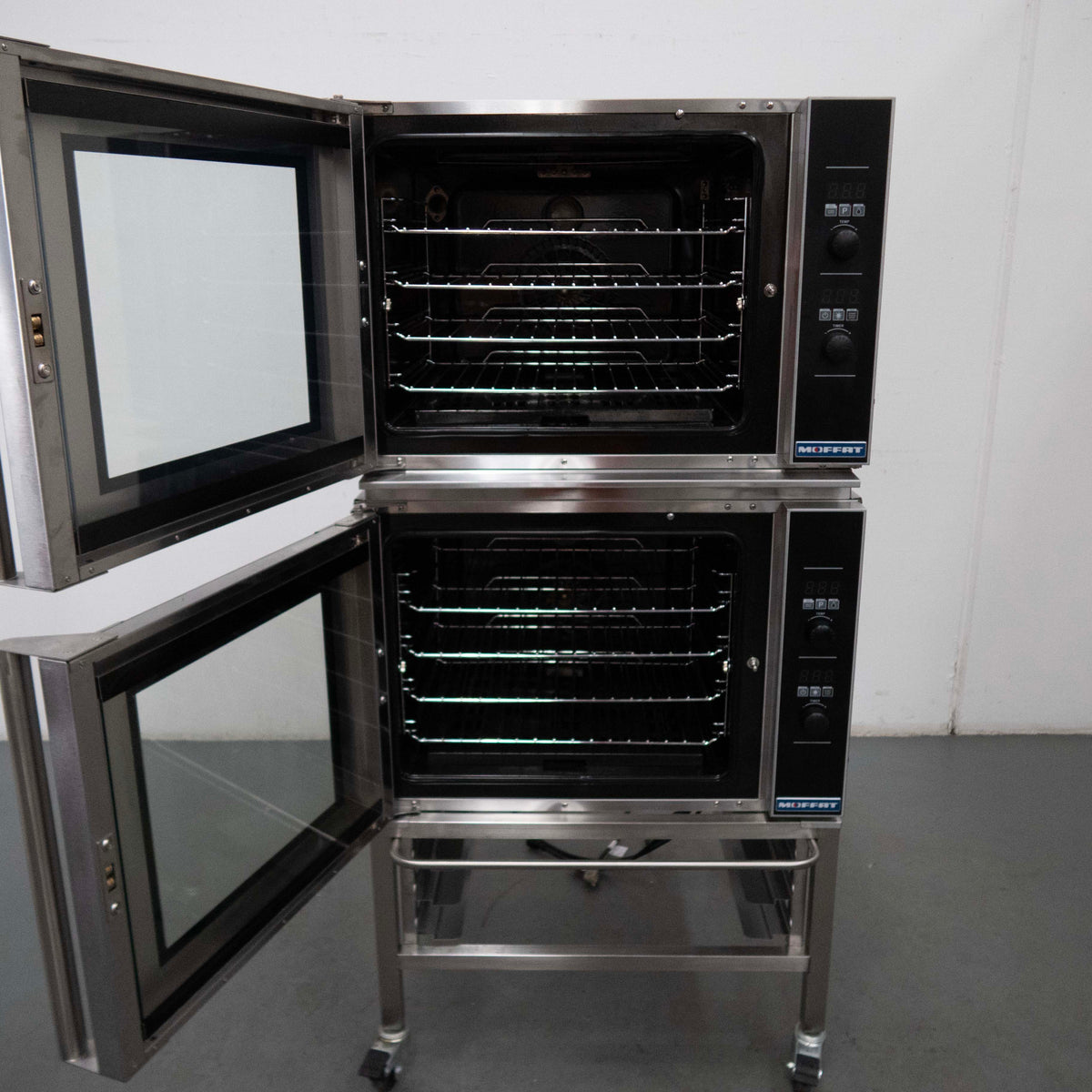 Turbofan E31D4/2C Double Stacked Convection Ovens on Stand - 903991