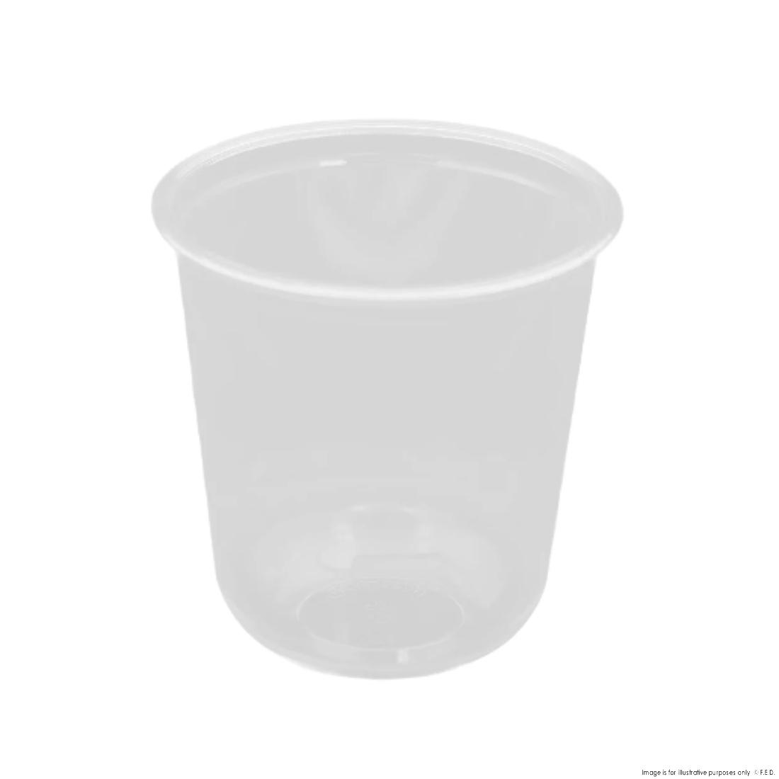 PakMax 90mm 360ML PET U-Shaped Cold Cup - UCC-90-360C