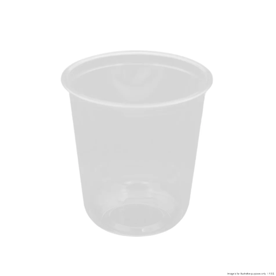 PakMax 90mm 500ML PET U-Shaped Cold Cup - UCC-90-500C