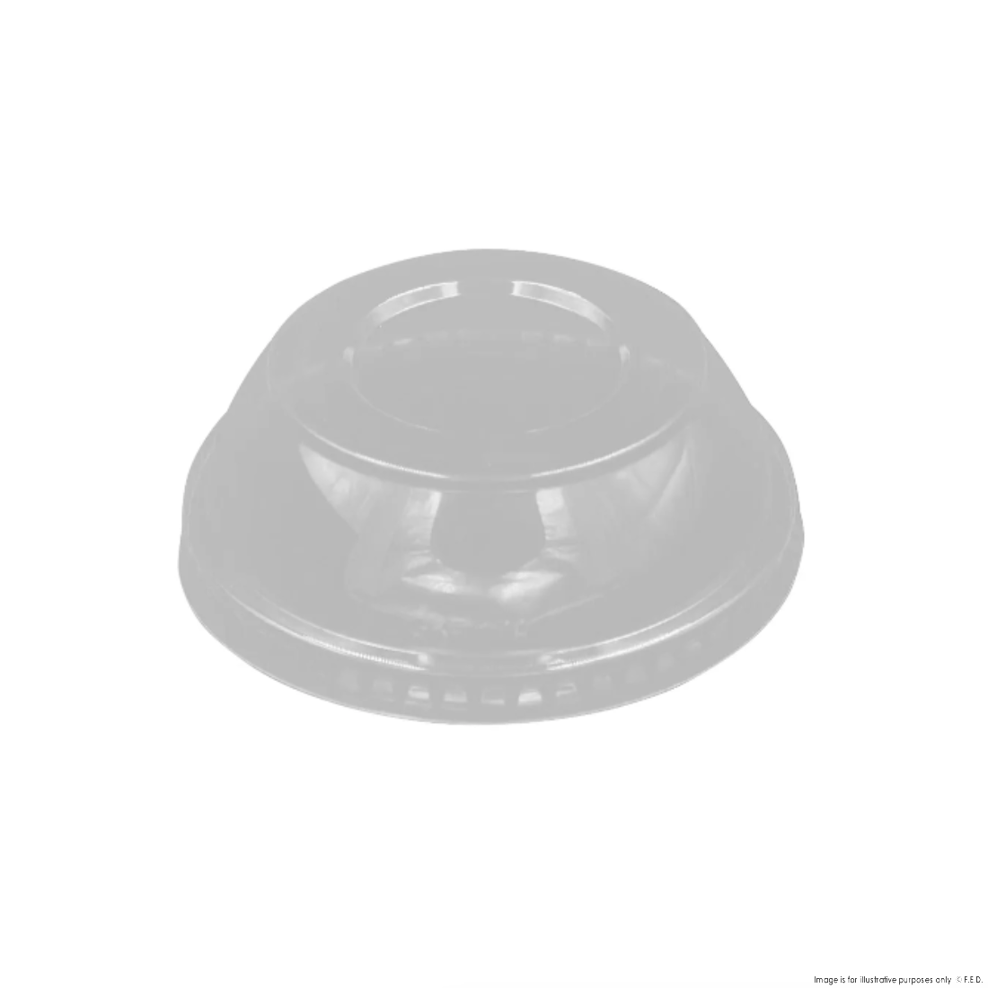 PakMax 117mm PET Deli Container Dome Lid - DL-117C-PET-LID
