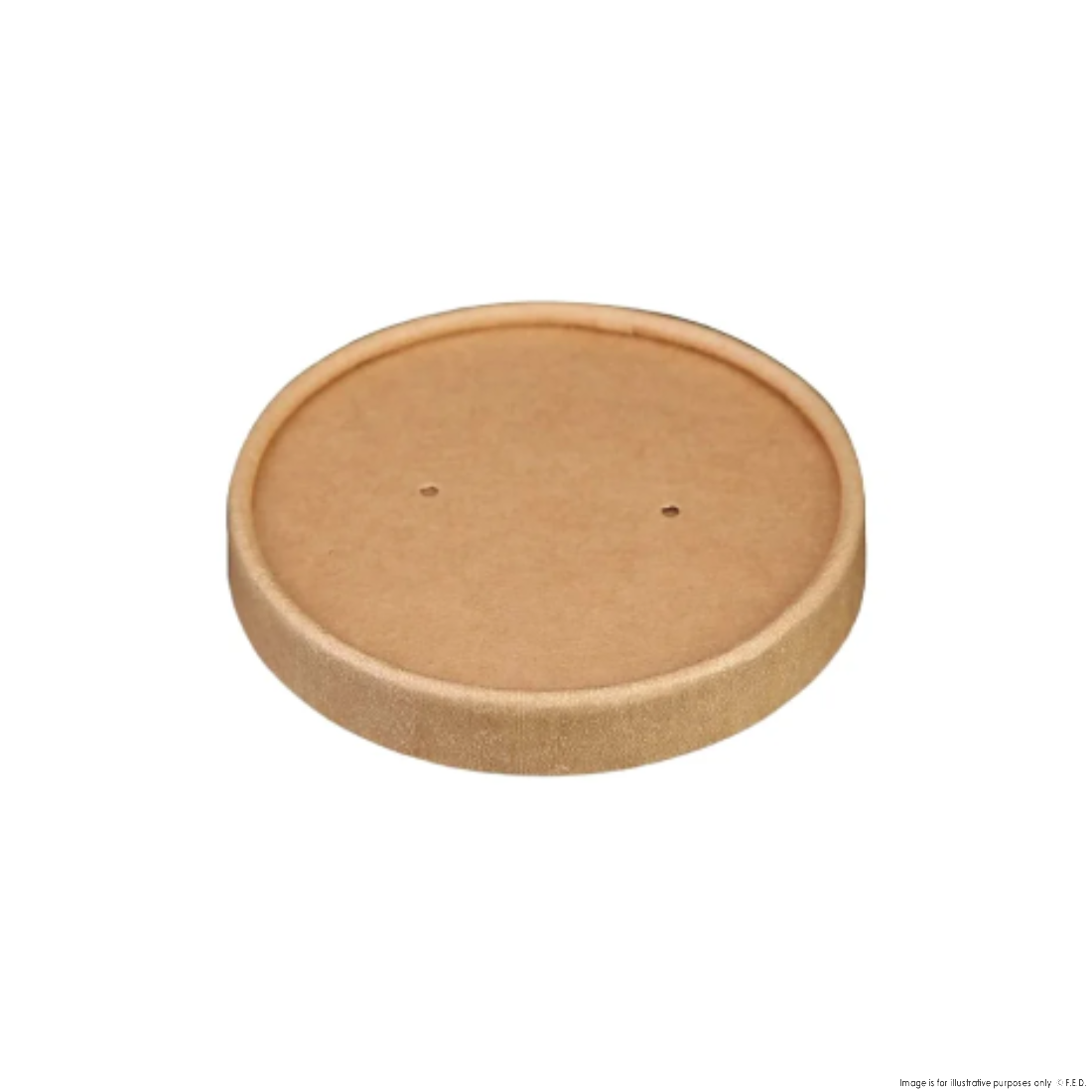 PakMax 96mm Kraft Paper Lid Fit for 8/12/16oz Paper Deli Container - DELI-96-KP-LID