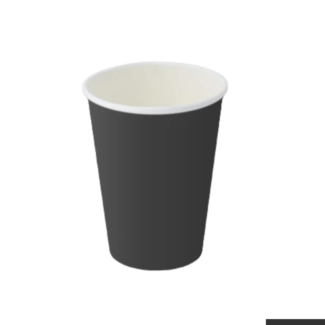 PakMax BLACK 8oz 90mm Single Layer Hot Paper Cup - SLHPC-90-8BK