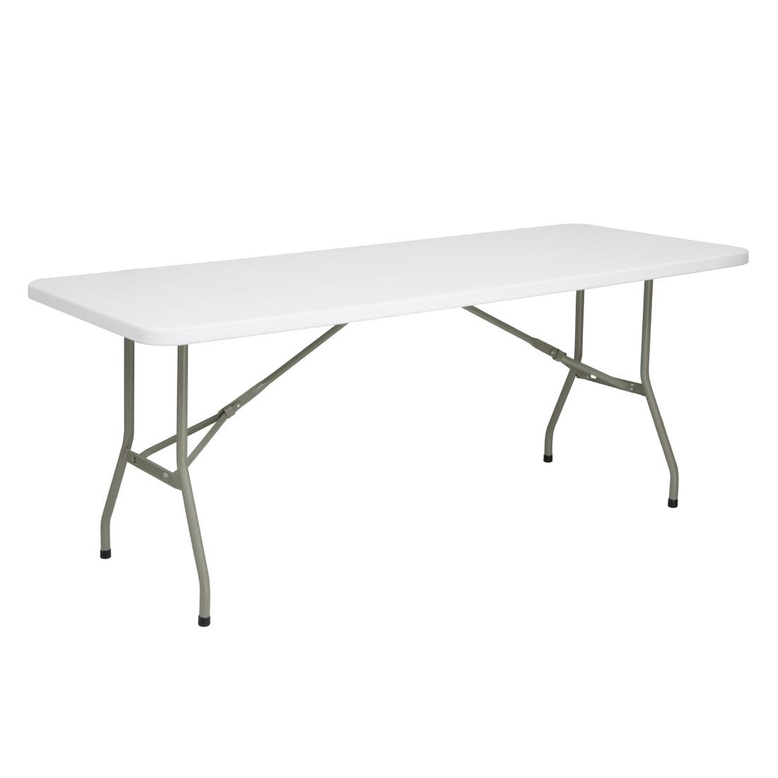 Bolero Rectangular Folding Table 6ft White - UU579