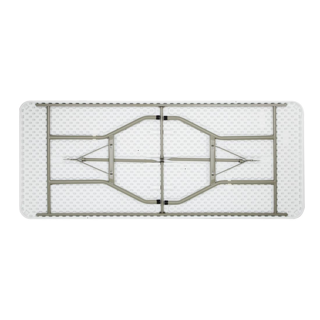Bolero Rectangular Folding Table 6ft White - UU579