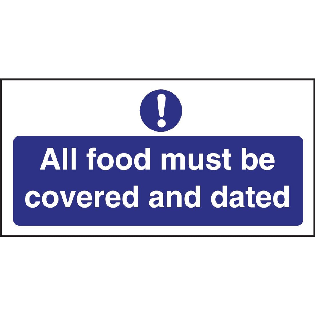 Vogue Food Covered and Dated Sign - W193