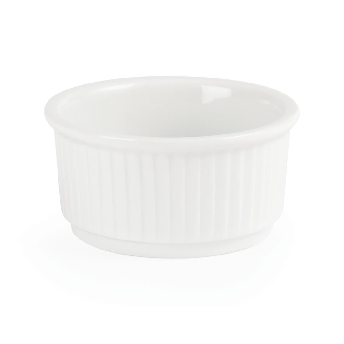 Olympia Whiteware Stacking Ramekins 85mm (12 Pack) - W421