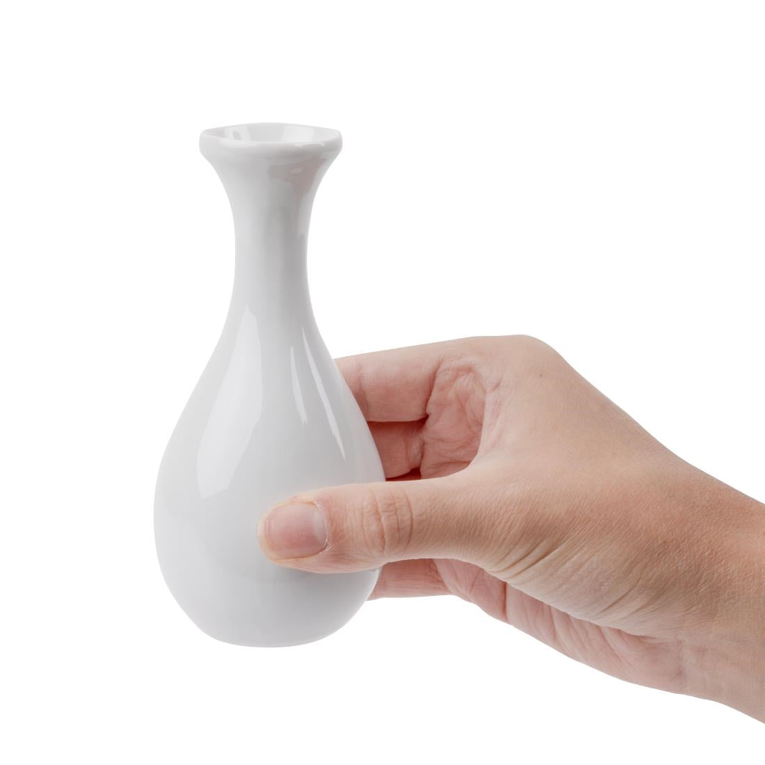 Olympia Whiteware Bud Vases - 125mm (12 Pack) - W437