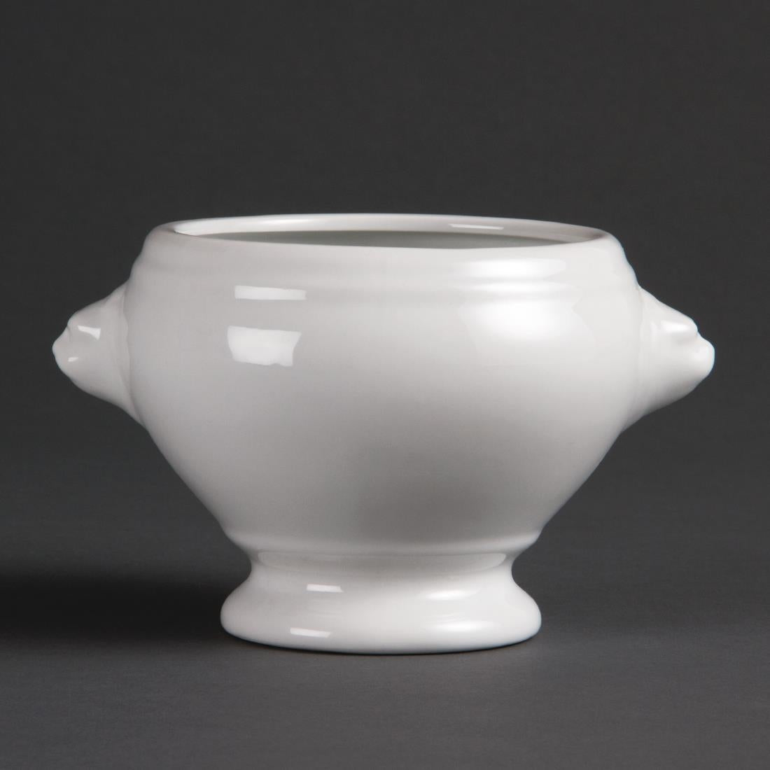 Olympia Whiteware Lion Head Soup Bowls 475ml/16.5oz (6 Pack) - W442