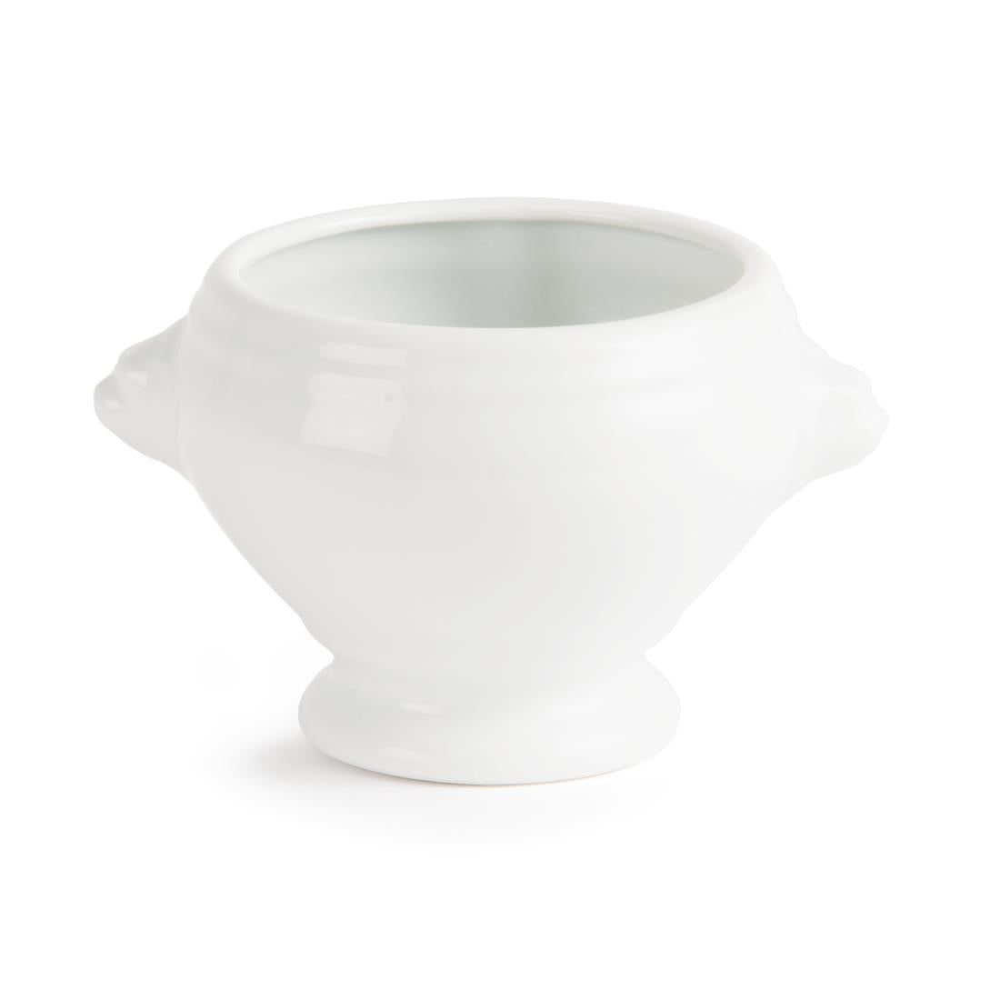 Olympia Whiteware Lion Head Soup Bowls 475ml/16.5oz (6 Pack) - W442