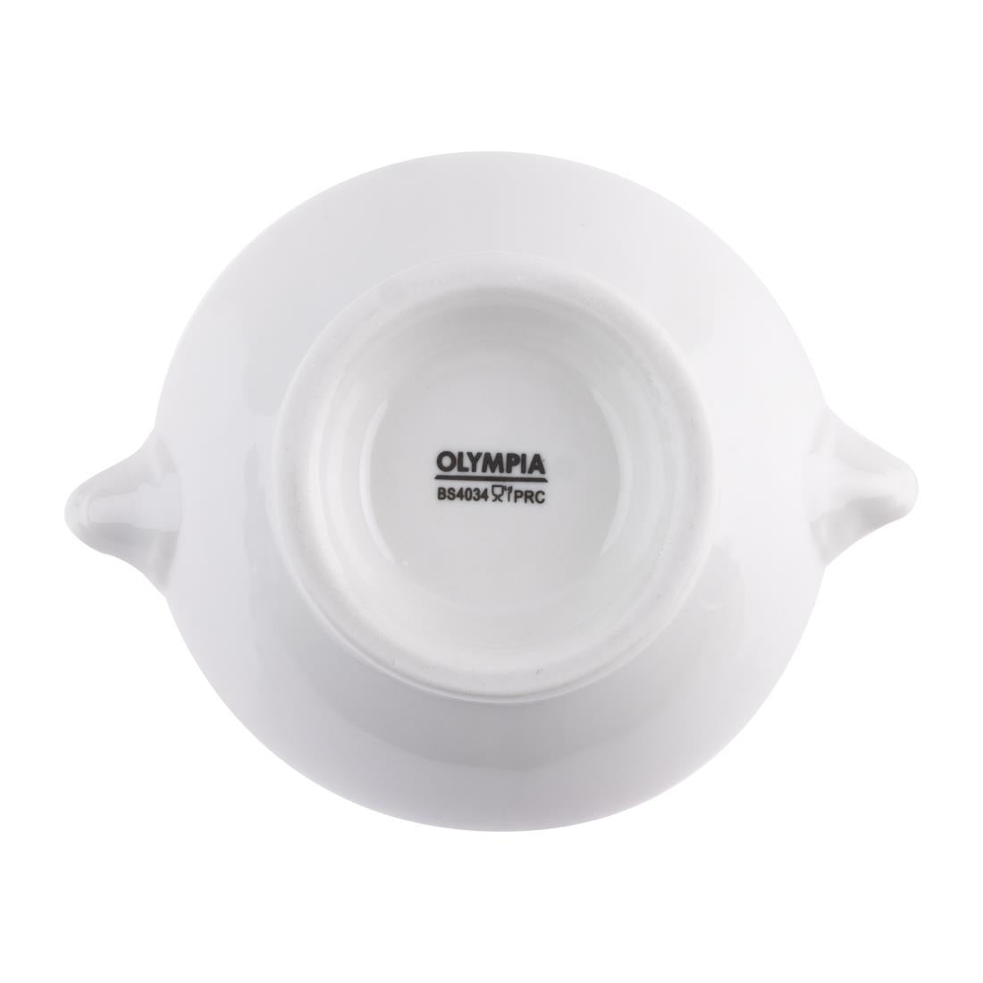 Olympia Whiteware Lion Head Soup Bowls 475ml/16.5oz (6 Pack) - W442