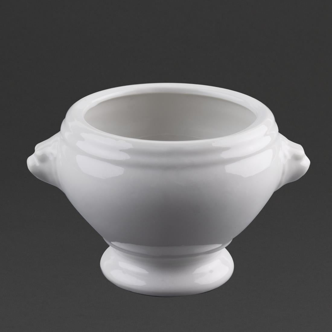Olympia Whiteware Lion Head Soup Bowls 475ml/16.5oz (6 Pack) - W442