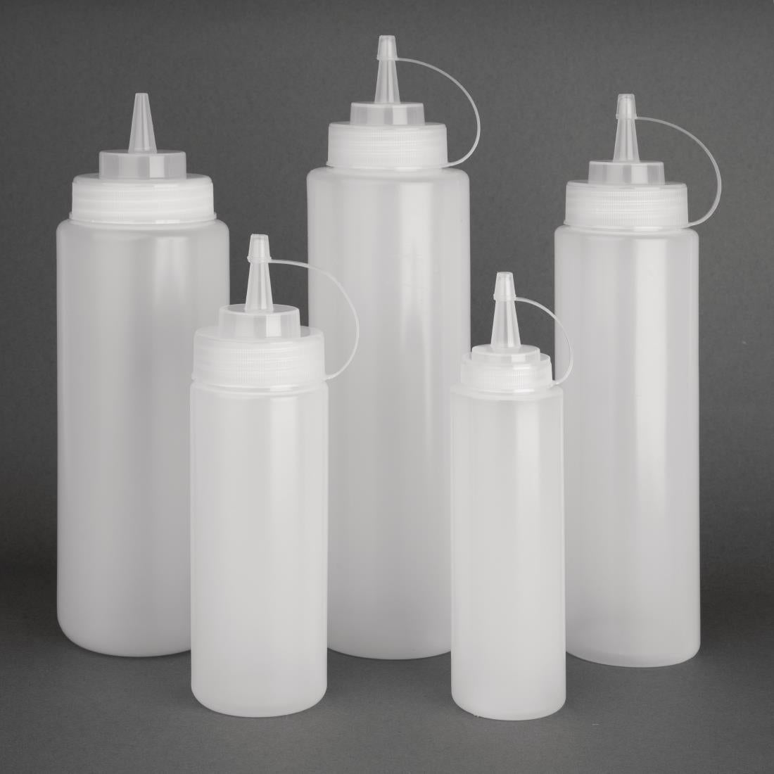 Vogue Clear Squeeze Sauce Bottle 994ml - W832