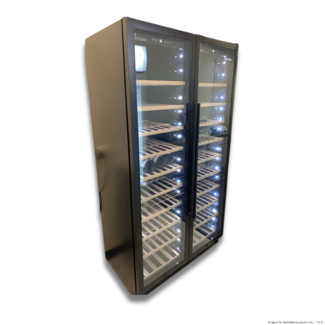 Thermaster Dual Zone Two Door Premium Wine Cooler WB-218B