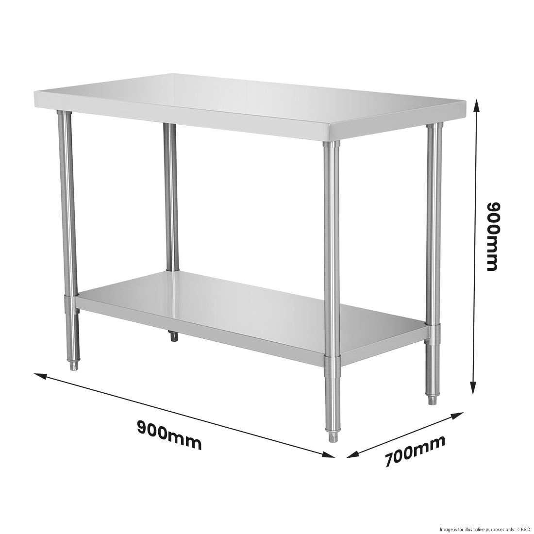 Modular Systems Stainless Steel Workbench WB7-1200/A