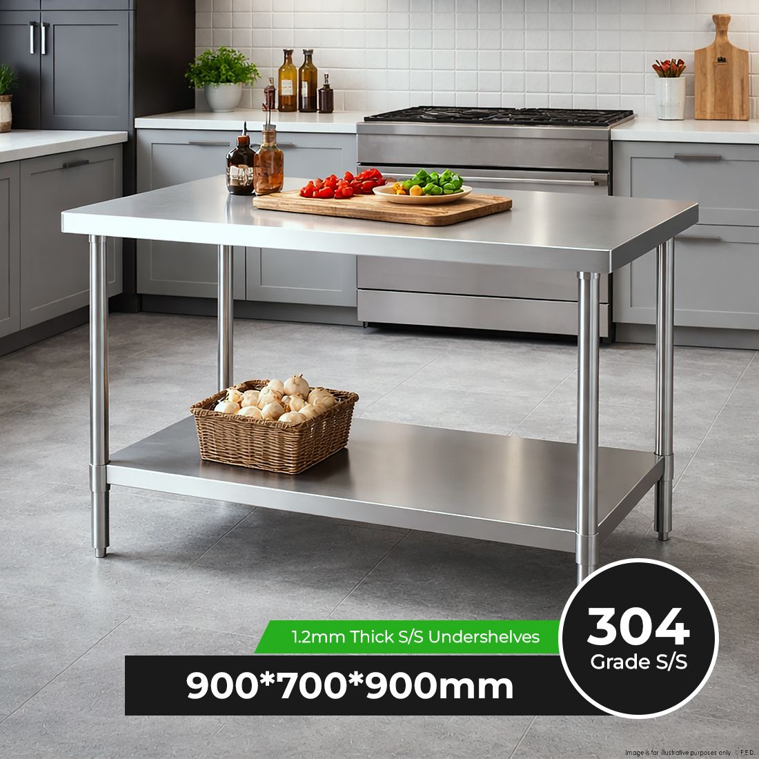 Modular Systems Stainless Steel Workbench WB7-1200/A