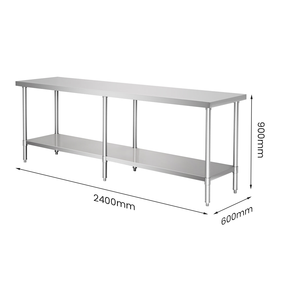 Modular Systems Stainless Steel Workbench WB6-2400/A