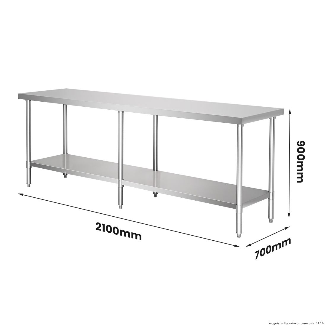 Modular Systems Stainless Steel Workbench WB7-2100/A