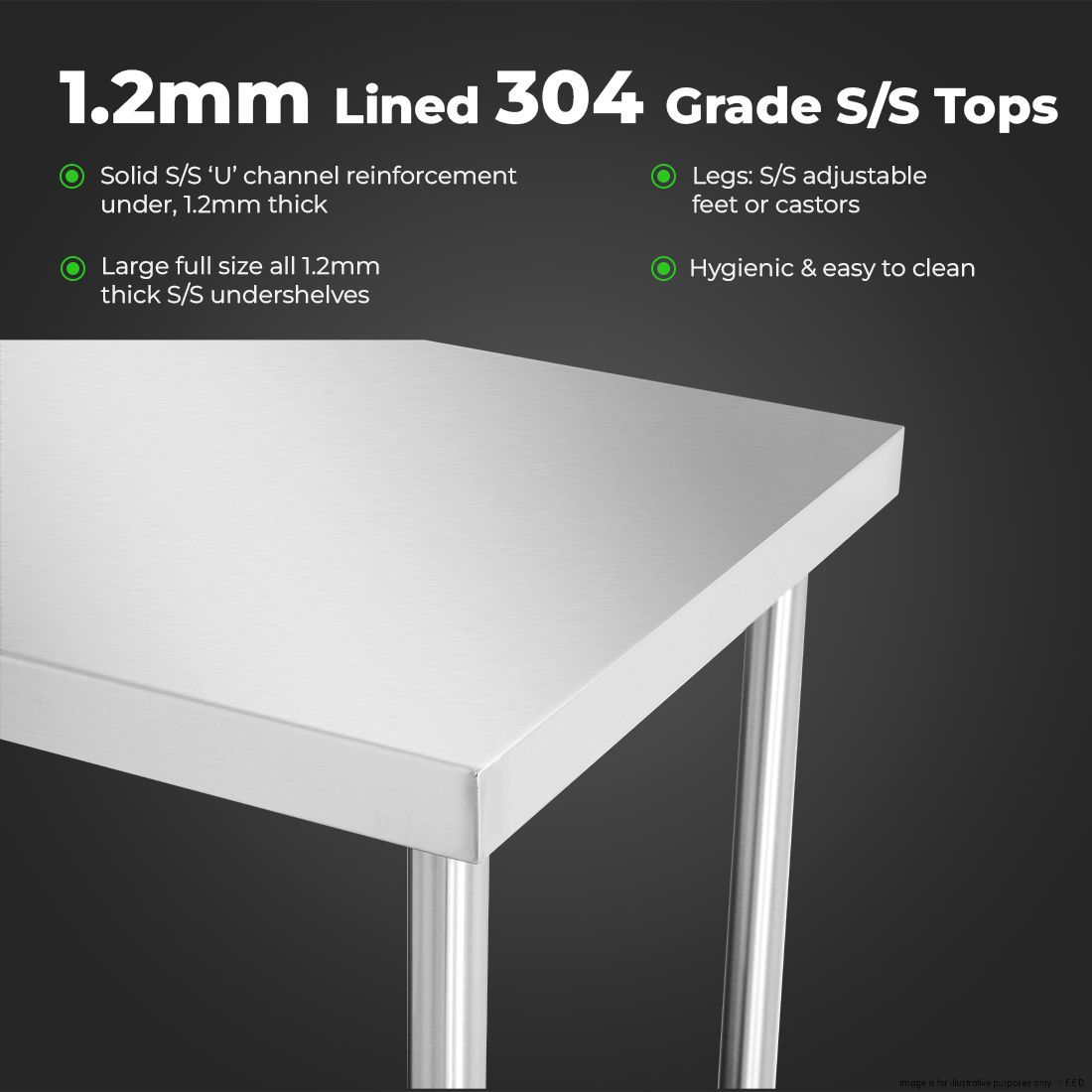 Modular Systems Stainless Steel Workbench WB6-0600/A