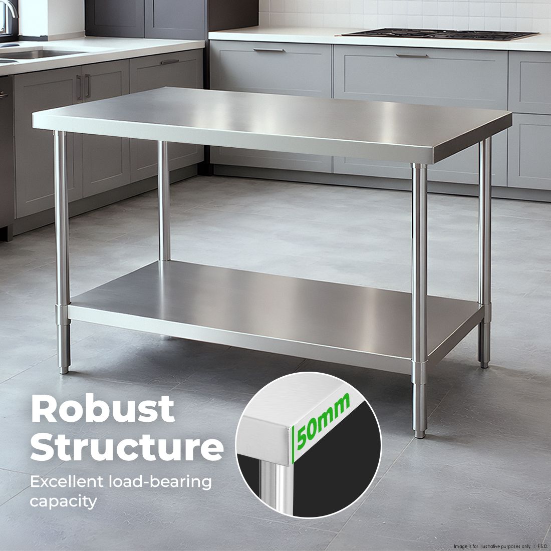Modular Systems Stainless Steel Workbench WB7-1200/A