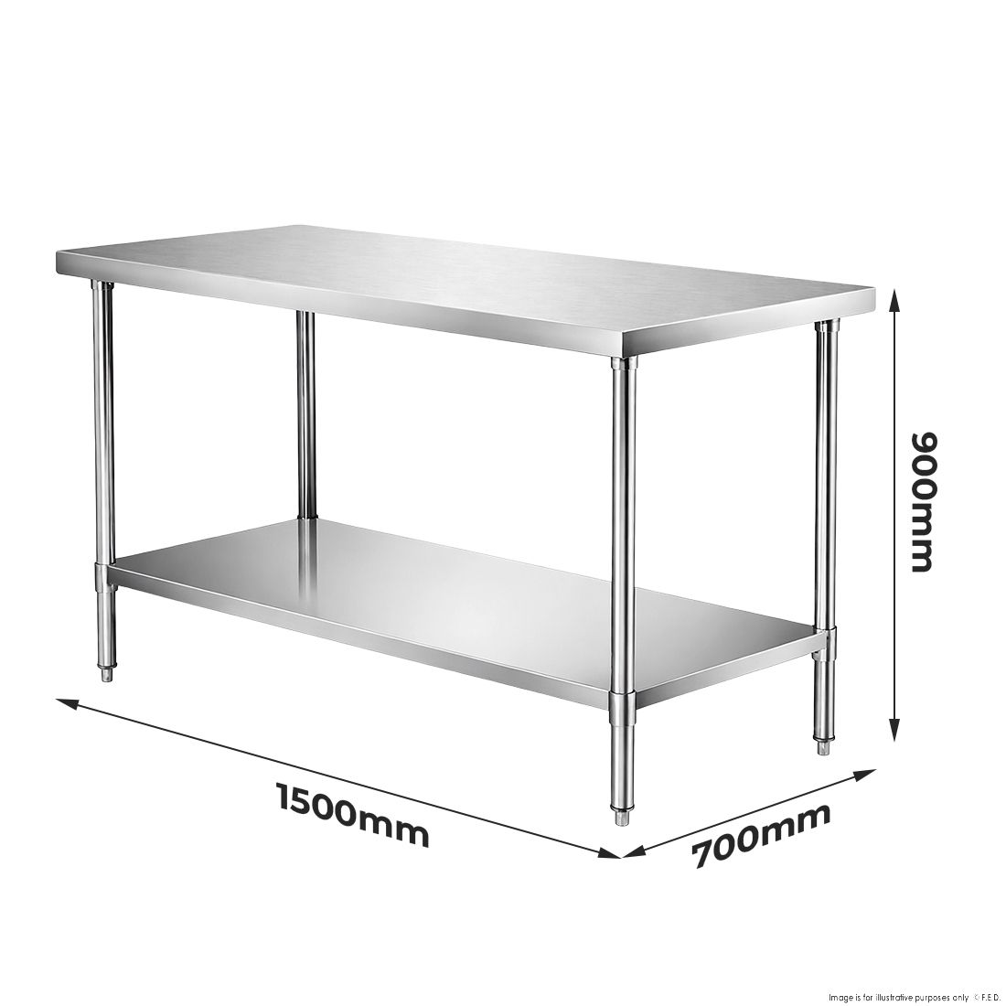 Modular Systems Stainless Steel Workbench WB7-1500/A