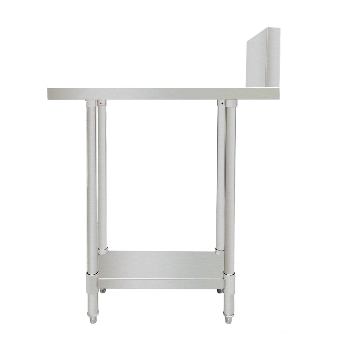 Modular Systems WBB-R Stainless Steel Kitchen Infill Bench With Splashback - 300-450mm Width