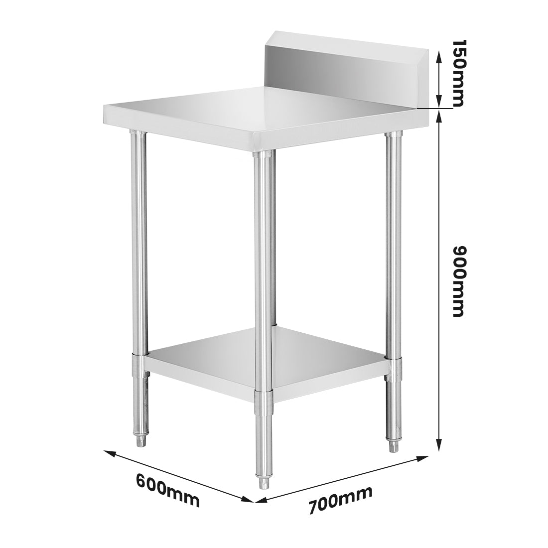 Modular Systems Workbench With Splashback WBB7-0600/A