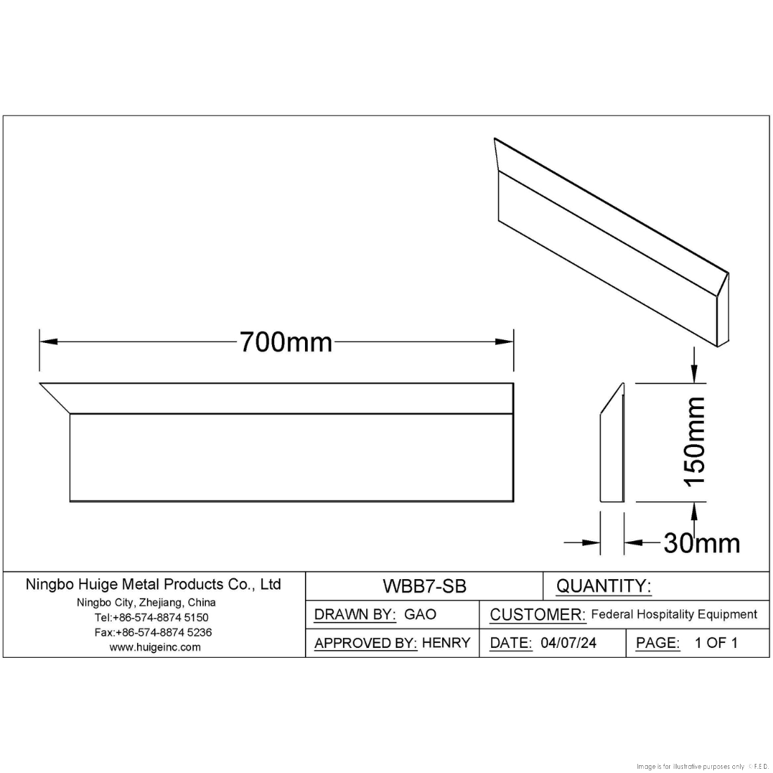 Modular Systems Splashback Extension For Premium 700 Series Bench WBB7-SB