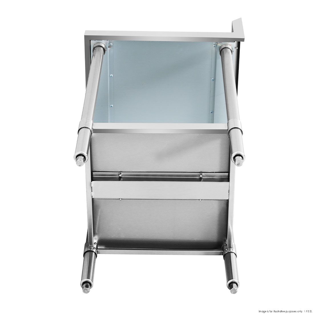 Modular Systems Corner Workbench With 150Mm Splashback & Undershelf WBCB6-0600/A