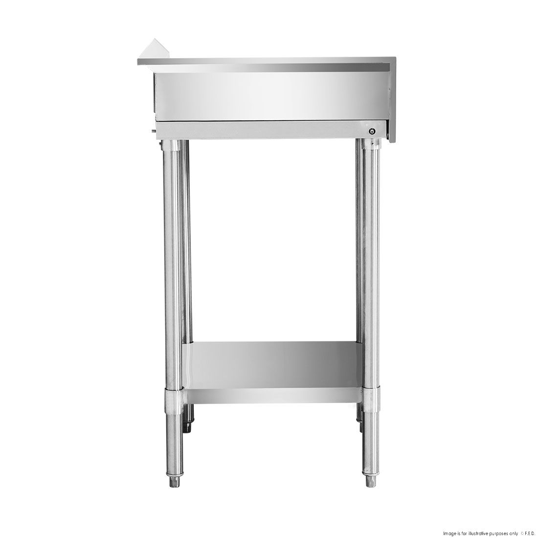 Modular Systems Corner Workbench With 150Mm Splashback & Undershelf WBCB6-0600/A