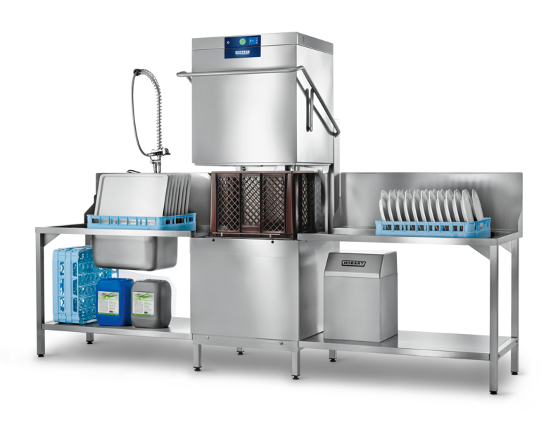 Hobart PROFI Wide W/ Vapostop, Drain Heat Recovery & Auto Hood Lift - AMXXL-VRHL