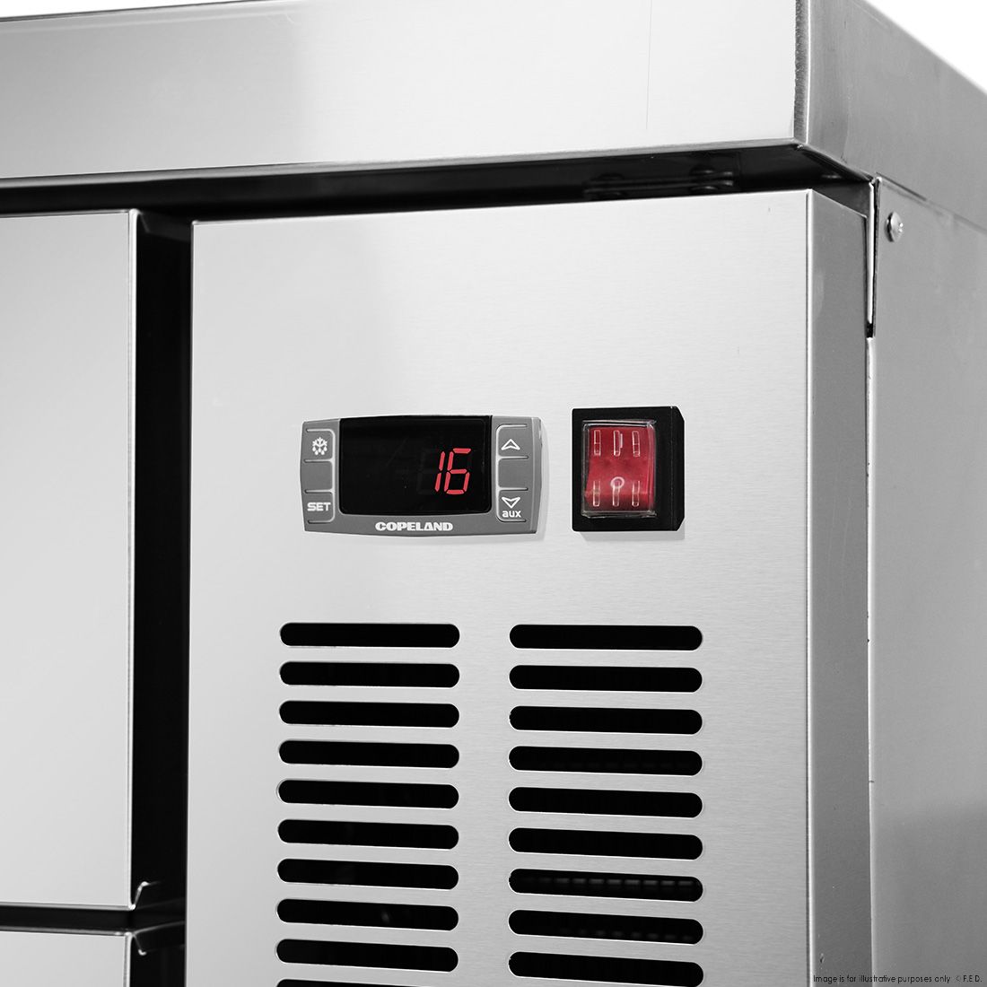 FED-X Chef Base Refrigeratied Drawer Bench 360L XCB-60