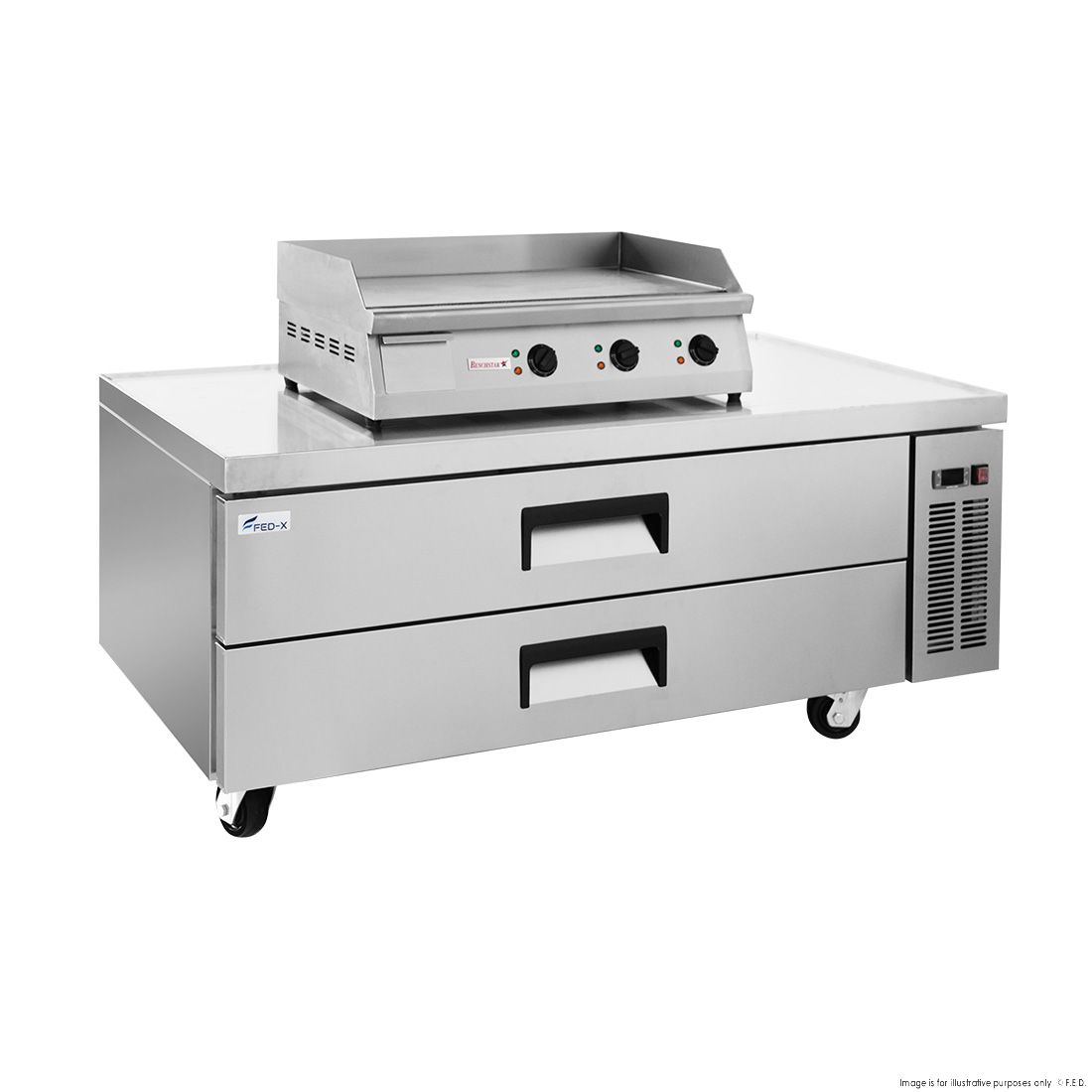 FED-X Chef Base Refrigeratied Drawer Bench 360L XCB-60
