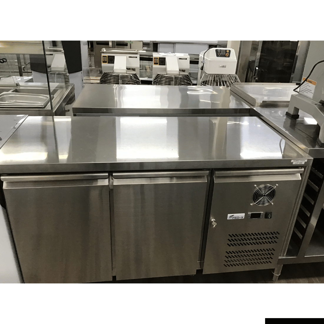 CLEARANCE - FED-X S/S Two Door Bench Fridge - XUB6C13S2V-VIC908