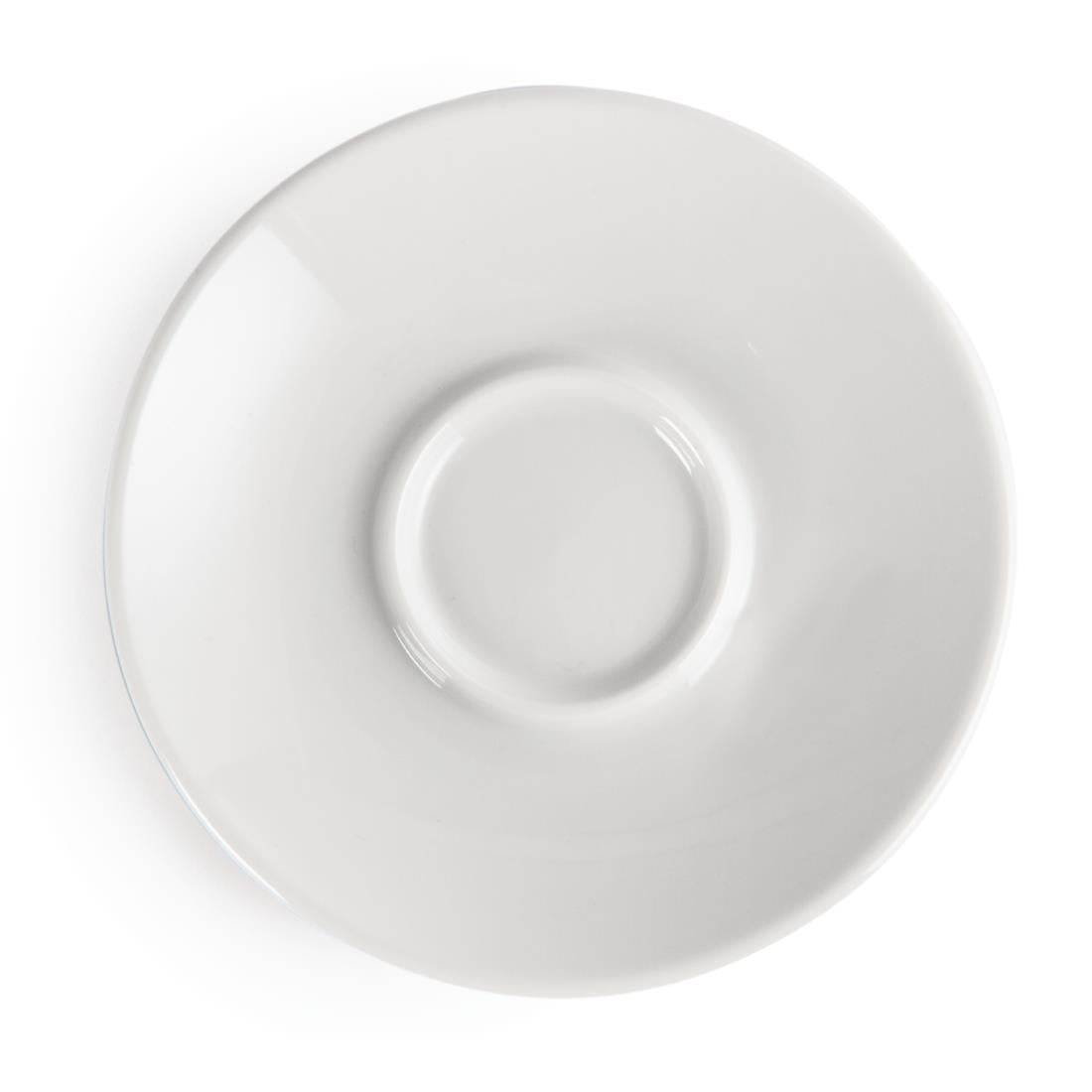 Olympia Whiteware Espresso Saucers 120mm (12 Pack) - Y112