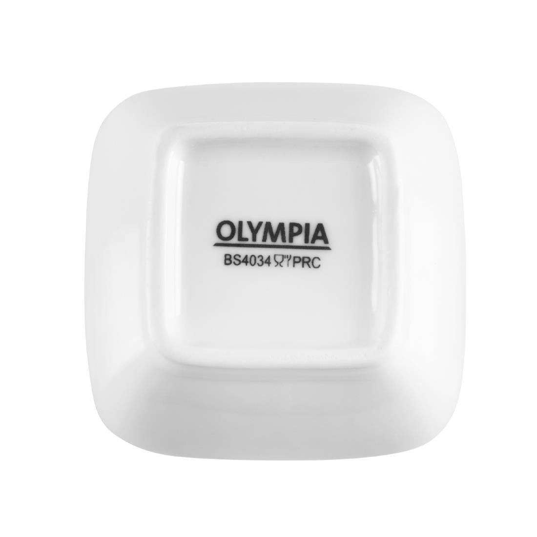 Olympia Whiteware Miniature Rounded Square Dishes 60mm (12 Pack) - Y137