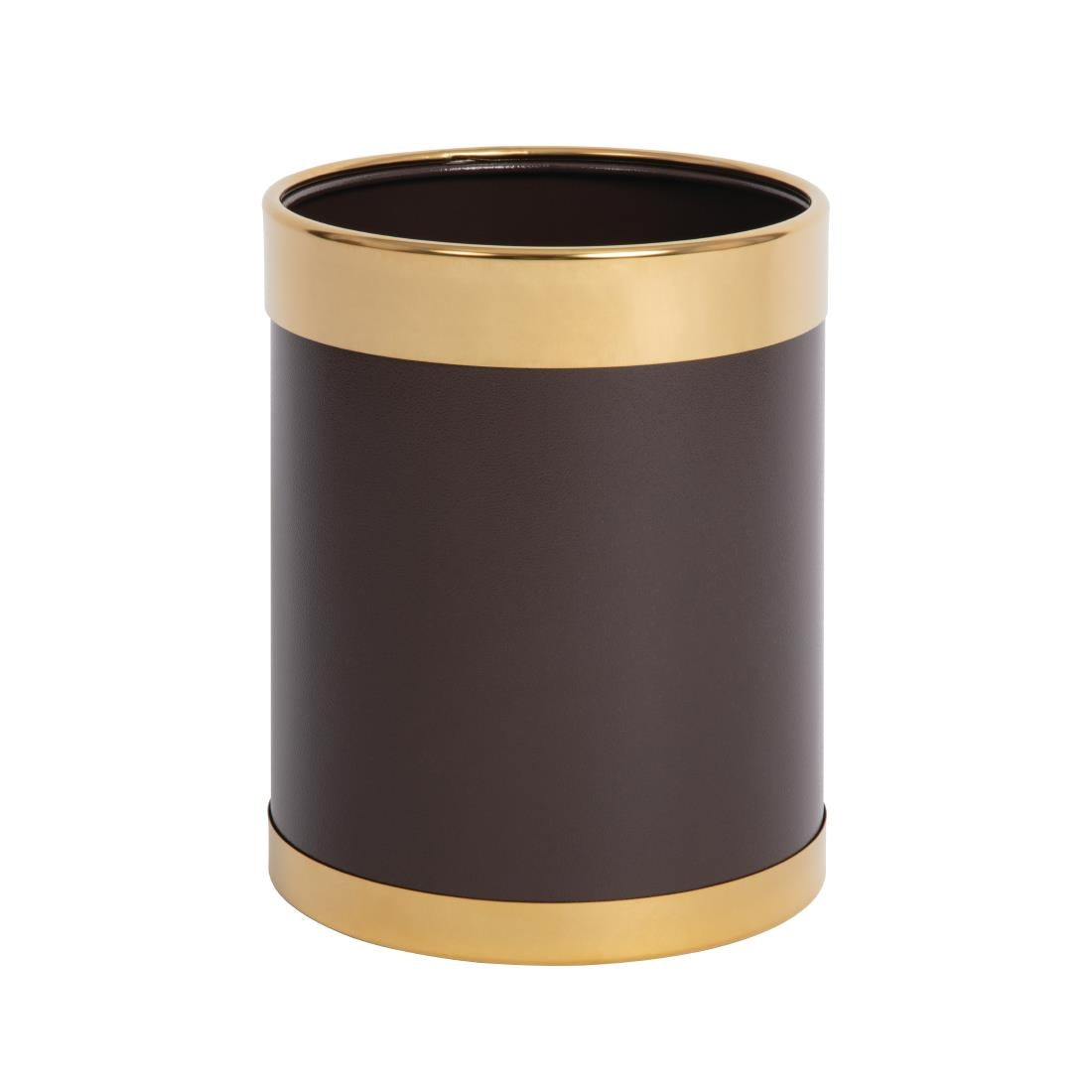 Bolero Waste Paper Bin with Gold Rim - Y804