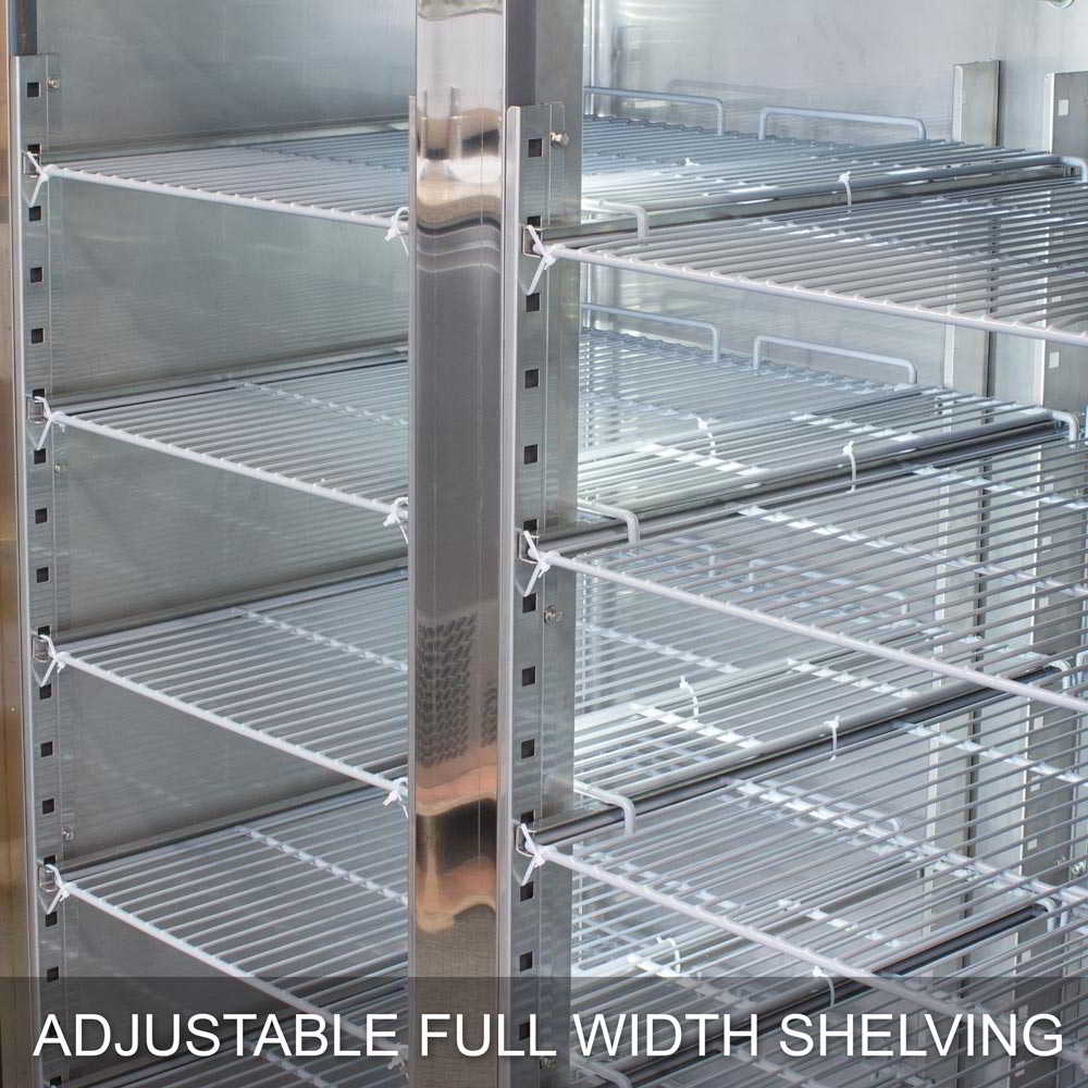 AG 1000 Litre Upright Double Stainless Steel Door Freezer GNX1000BT