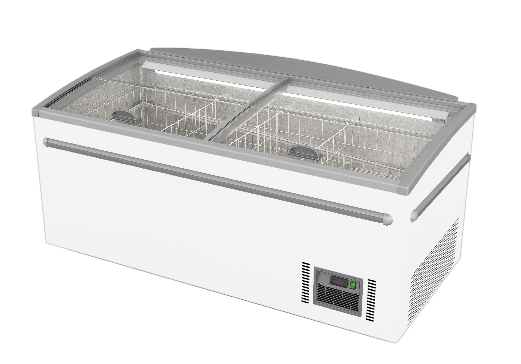 Thermaster Supermarket Island Dual Temperature Freezer & Chiller With Glass Sliding Lids ZCD-E185S