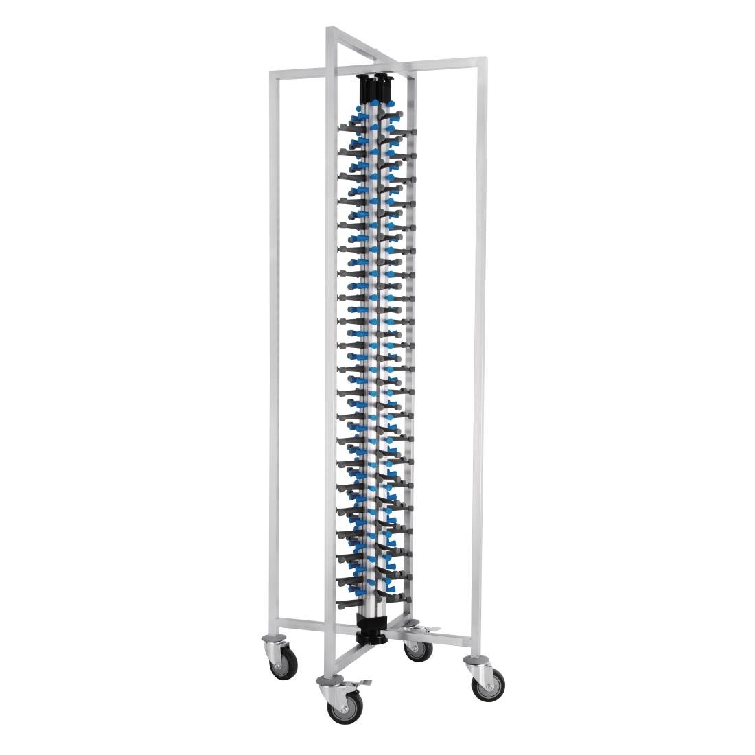 Vogue Mobile Plate Rack 84 Plates - GK978