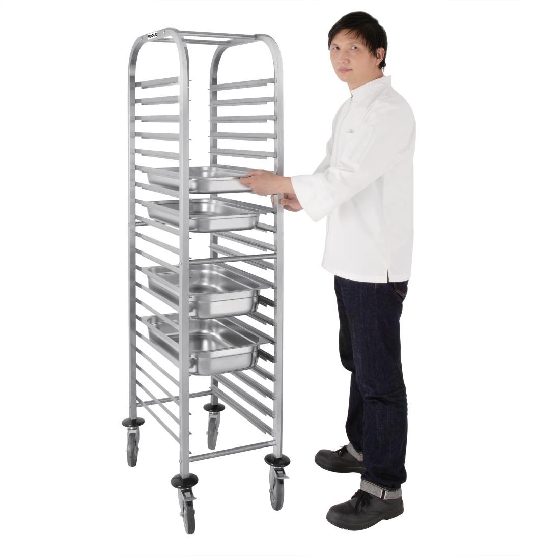 Vogue Gastronorm Racking Trolley 20 Level - U376