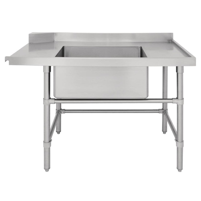 Vogue Dishwasher Inlet Table with Sink Outlet - R/H