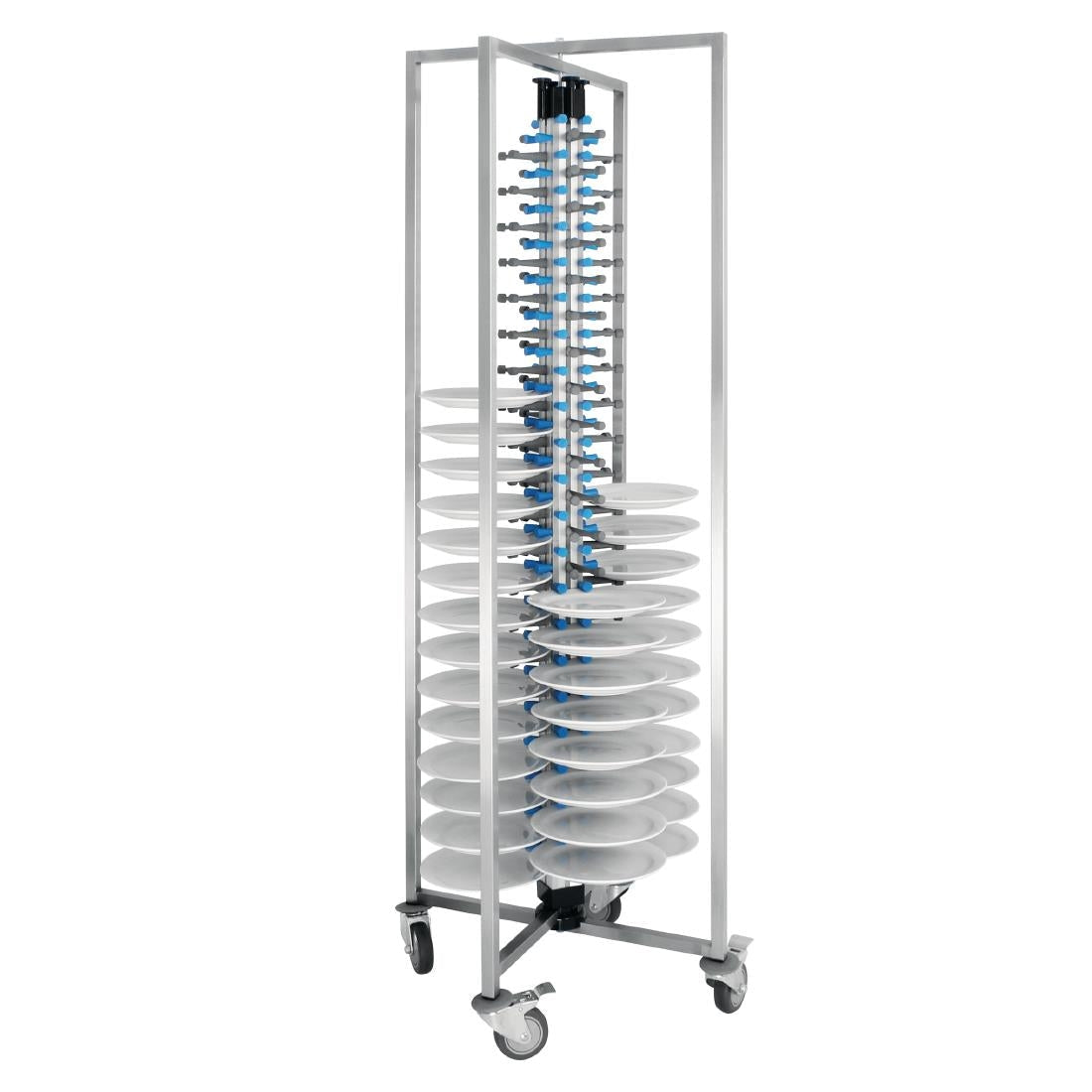 Vogue Mobile Plate Rack 84 Plates - GK978