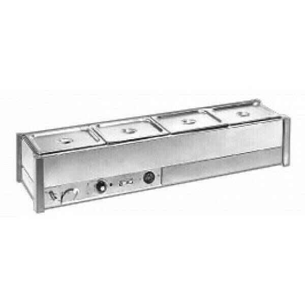 Roband Hot Bain Marie 4 x 1/2 size pans, single row - BM14A