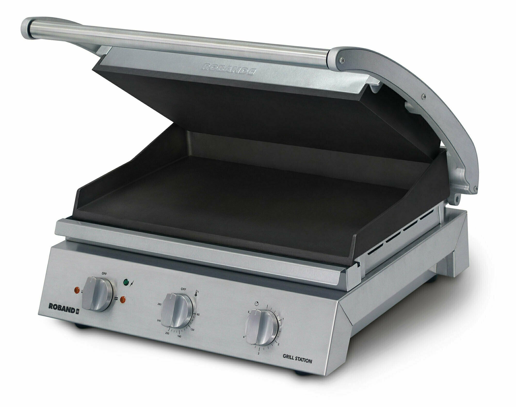 Roband Grill Station 8 slice, non stick with ribbed top plate, 13 Amp - GSA815RT